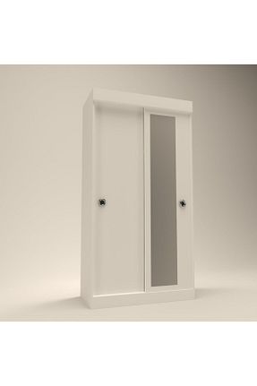 کمد و کمد لباس سفید Sürgülü Kenzlife - کد 33758638