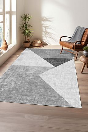 فرش طوسی قابل شستشو ComfortCo - کد 906571398