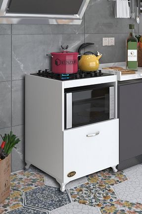 کابینت های آماده آشپزخانه سفید Suntalam Kenzlife - کد 34925659