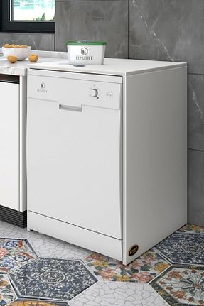 کابینت های آماده آشپزخانه سفید Suntalam Kenzlife - کد 90878002