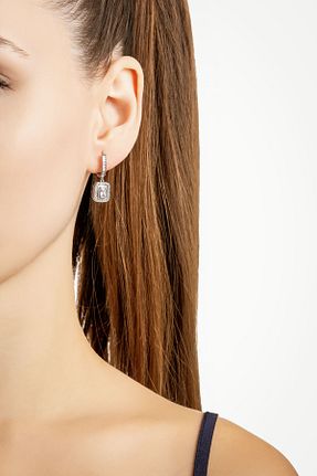 گوشواره نقره سفید زنانه 925 عیار So Chic - کد 885516101