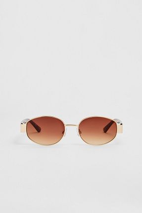 عینک آفتابی قهوه ای زنانه 55 Stradivarius - کد 825296296
