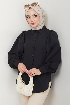 بلوز حجاب مشکی زنانه رگولار hafsamina - کد 885517229