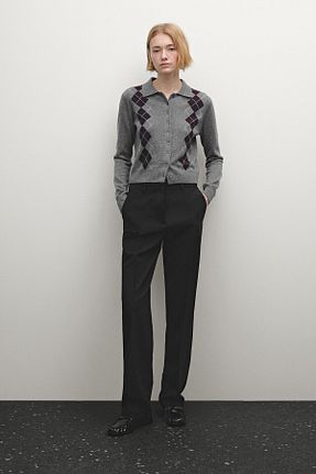 شلوار مشکی زنانه ویسکون Massimo Dutti - کد 885526026