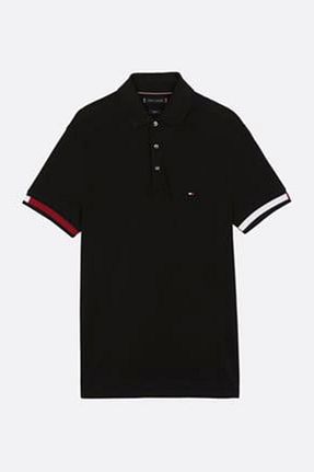 پولوشرت مشکی مردانه پنبه ای Tommy Hilfiger - کد 882153346