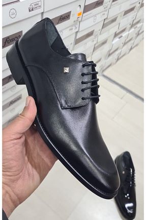 کفش کلاسیک مشکی مردانه چرم خالص Fosco - کد 885548711