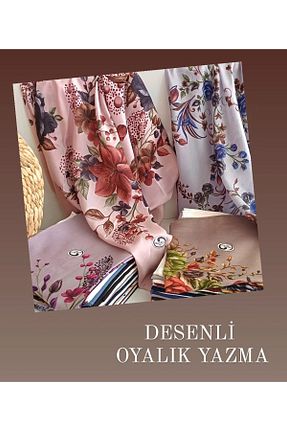 روسری سفید پنبه پلی استر KONULGA - کد 807617993