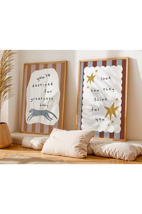 تابلو قهوه ای چوب Peppy Rooms - کد 885565641