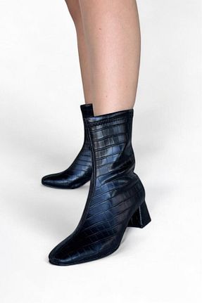 بوت / نیم بوت مشکی زنانه چرم مصنوعی Melissa Boutique - کد 882487677