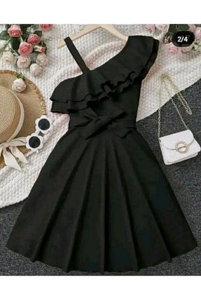 لباس مجلسی و فارغ التحصیلی مشکی بچه گانه کرپ peza - کد 885630674