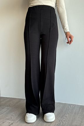 شلوار حجاب مشکی زنانه پنبه پلی استر InStyle - کد 885660647