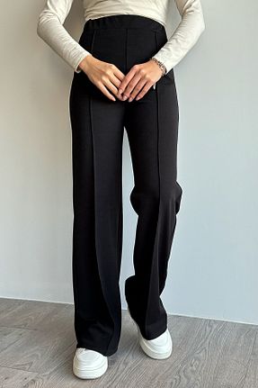 شلوار حجاب مشکی زنانه پنبه پلی استر InStyle - کد 885660647
