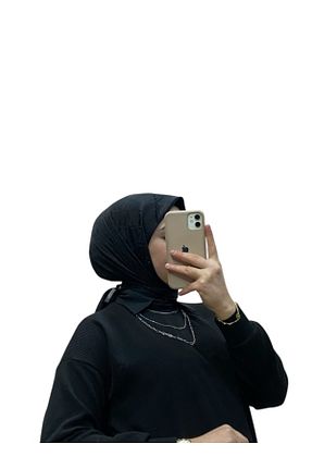 روسری مشکی پنبه ای LOSYANA - کد 885677802