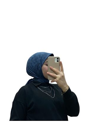 روسری طوسی کرپ ساتن ابریشم LOSYANA - کد 885677869