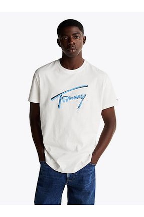 تیشرت سفید مردانه رگولار Tommy Hilfiger - کد 885694354