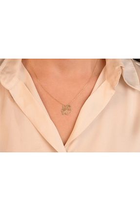 گردنبند طلا طلائی زنانه 14 عیار YCL JEWELLERY - کد 885689303