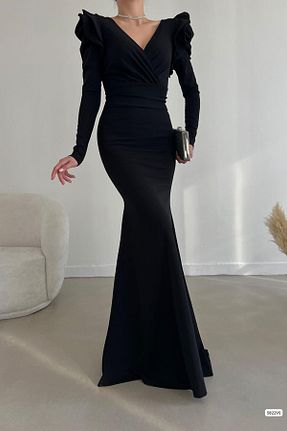 لباس مشکی زنانه کرپ Deafox - کد 770298244