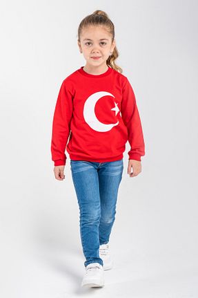 سوئیشرت قرمز بچه گانه چاپی Trend Baby Kids - کد 866275445