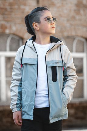 بادگیر و بارانی سبز بچه گانه مخلوط پلی استر Zaziko Kids - کد 823116400