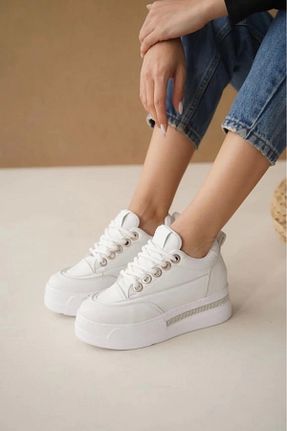 بوت / نیم بوت سفید زنانه Ales Butik - کد 885687304