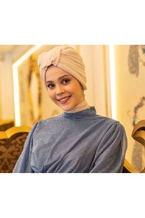 کلاه شنای حجاب بژ زنانه Differenza - کد 885685860