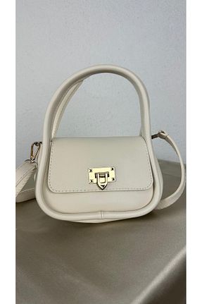کیف دوشی بژ زنانه چرم مصنوعی NUNU365COM - کد 885682861