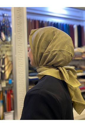 شال سبز زنانه پنبه پلی استر Aker - کد 885695744