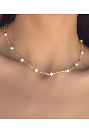 گردنبند مروارید سفید مروارید آب شیرین Home - کد 885698407