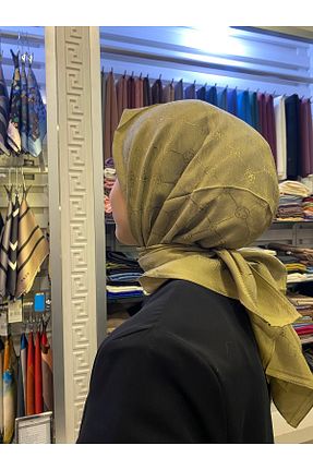 شال سبز زنانه پنبه پلی استر Aker - کد 885695744