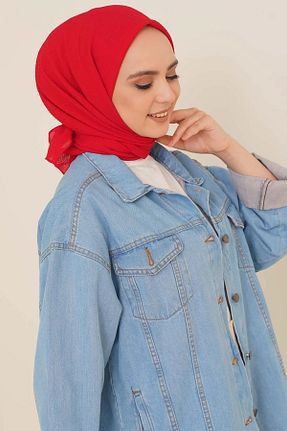 شال قرمز زنانه پنبه ای Nk Tekstil - کد 885709627