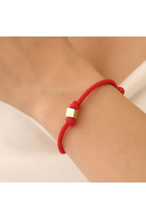 دستبند طلا قرمز مردانه 14 عیار Agora Silver - کد 323490748