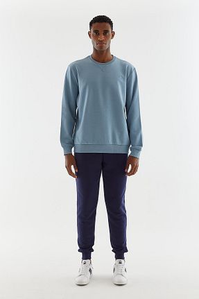 سوئیشرت آبی مردانه ساده Benetton - کد 766205951