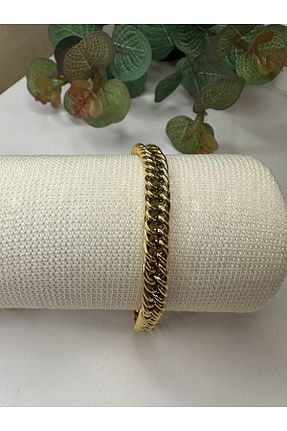 دستبند استیل (فولاد) طلائی زنانه استیل ضد زنگ HÜLYA AKSESUAR - کد 885715886
