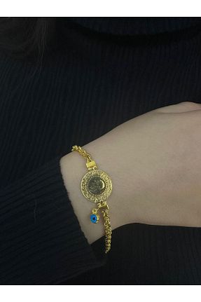 دستبند طلا زرد زنانه 14 عیار Recep Turan Kuyumculuk - کد 885711734