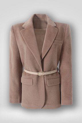 کت قهوه ای زنانه رگولار Hilal Moda - کد 885548238