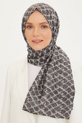 شال طوسی زنانه پنبه پلی استر Armine - کد 741179303