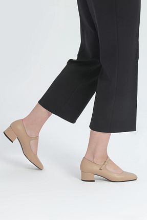 کفش مجلسی بژ زنانه چرم مصنوعی Tacchi - کد 866073245