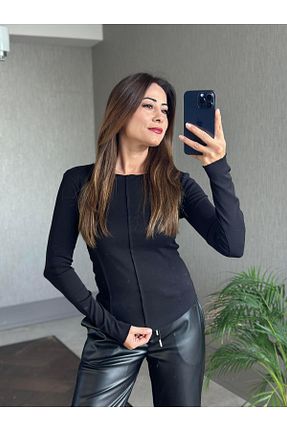بادی مشکی زنانه یقه دوچرخه Forlady4 - کد 885750755