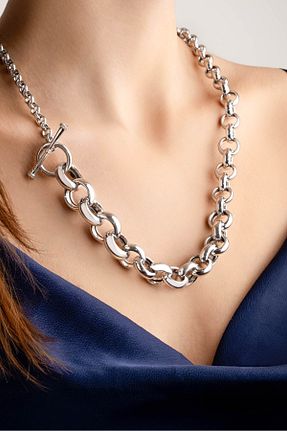 گردنبند نقره سفید زنانه 925 عیار So Chic - کد 885749001