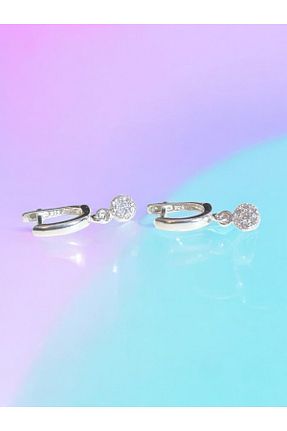 گوشواره نقره طوسی بچه گانه 925 عیار LITTLELUXE - کد 883940821