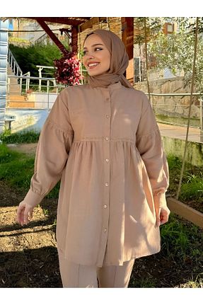 ست بالاتنه و پائین تنه قهوه ای زنانه بافتنی Modamorfo - کد 842553160