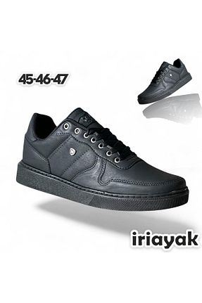 کفش اسنیکر مشکی مردانه بند دار İriayak - کد 884635938