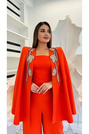 لباس نارنجی زنانه بافتنی White Corner - کد 885748096