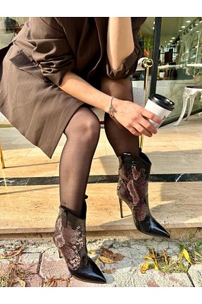 چکمه مشکی زنانه چرم خالص by emine eren emotion shoes - کد 885710634