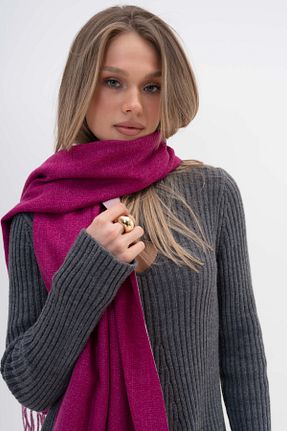 شال صورتی زنانه SOFT AKSESUAR - کد 885750782