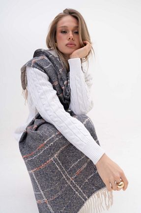 شال سرمه ای زنانه SOFT AKSESUAR - کد 885753090