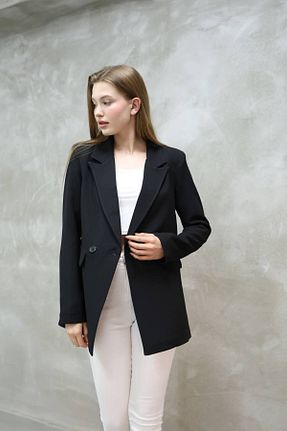 کت بلیزر مشکی زنانه PU SUXİRCNHTMTS - کد 885755789