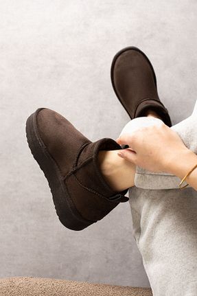 بوت / نیم بوت قهوه ای زنانه جیر Yula Fashion Shoes - کد 885759781