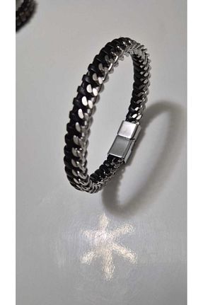 دستبند استیل (فولاد) مشکی زنانه hakıkı derı - کد 882493163