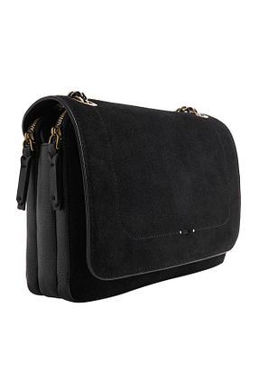 کیف دوشی مشکی زنانه چرم مصنوعی Parfois - کد 885779348